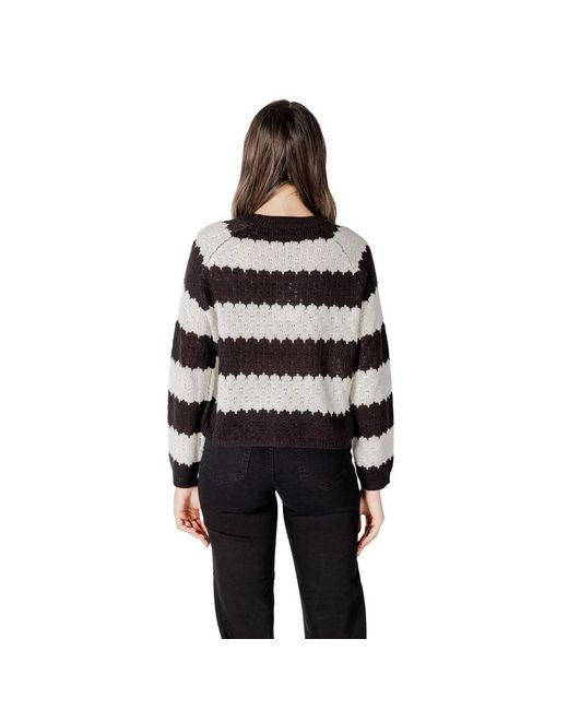 Jacqueline De Yong Black Round-Neck Knitwear