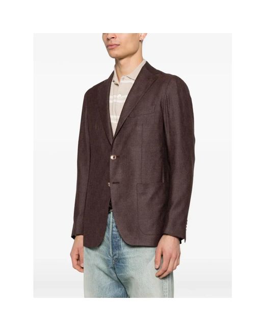 Tagliatore Single-Breasted Blazer in het Brown voor heren