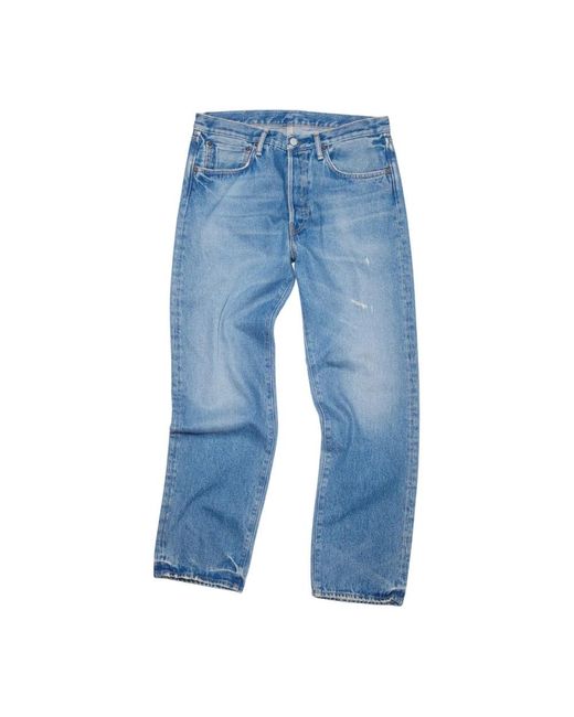 Acne Blue Straight Jeans for men