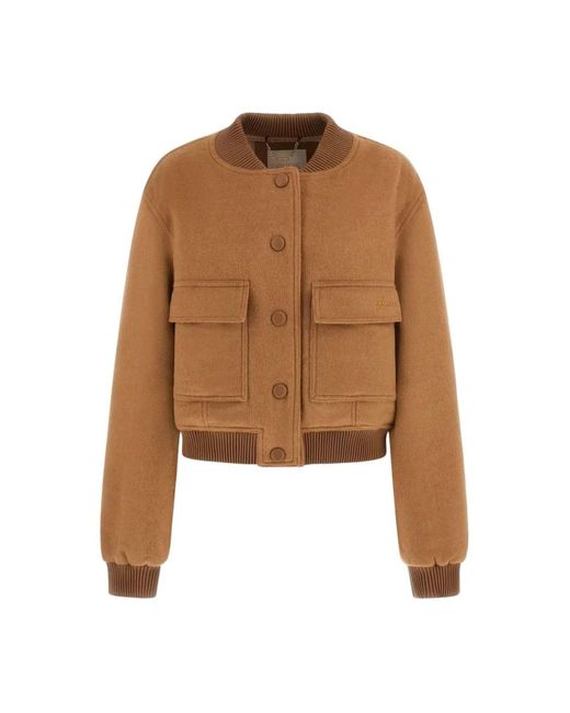 Guess Brown Bomber Jackets