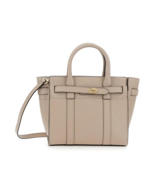 Mulberry Natural Mini Zipped Bayswater Tasche