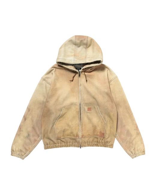 Zip-Throughs di Beams Plus in Natural da Uomo