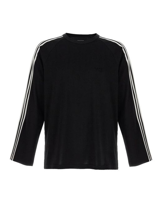 Y-3 Black Long Sleeve T-Shirts for men