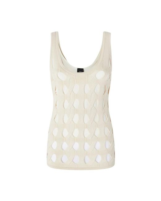 Pinko Natural Sleeveless Tops