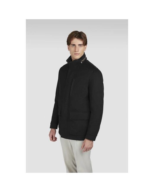 Single-Breasted Coats Paul & Shark de hombre de color Black