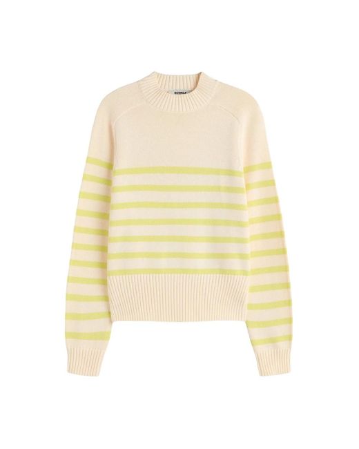 Suéter de mujer suave lima Ecoalf de color Yellow
