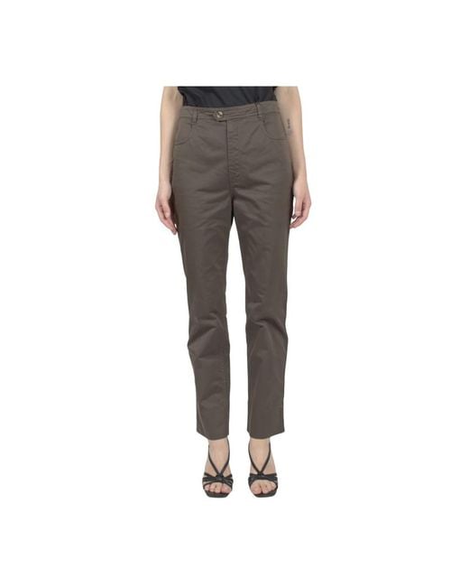 Saint Laurent Gray Straight Trousers