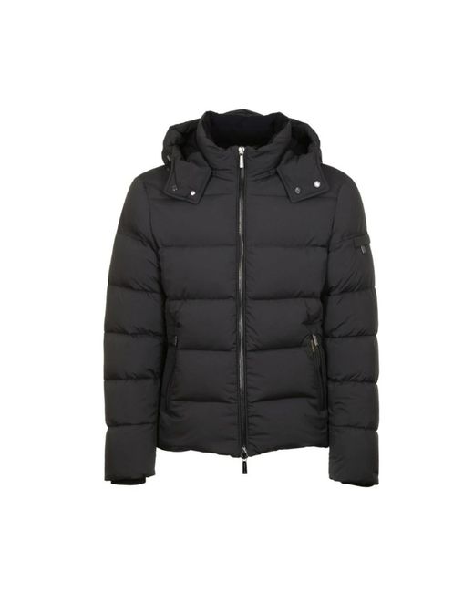 Moorer Bomberjack Acqua Line in het Black voor heren