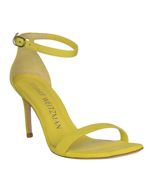 Stuart Weitzman Yellow High Heel Sandals