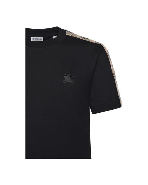 Burberry Black Cotton T-Shirt for men