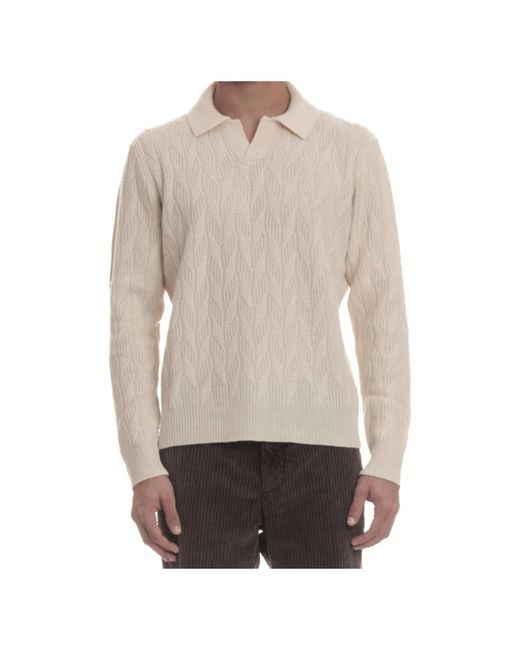V-Neck Knitwear di Drumohr in Natural da Uomo