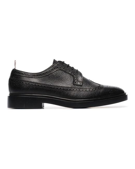 Thom Browne Black Laced Shoes for men