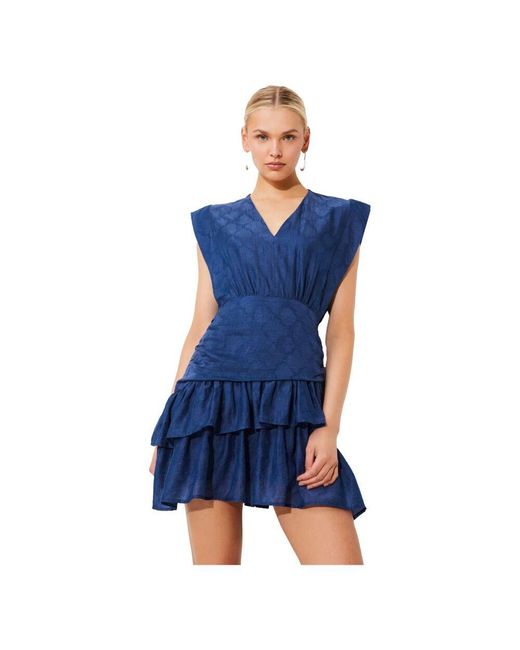 Suncoo Blue Short Dresses