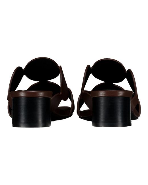 Bibi Lou Brown Heeled Mules