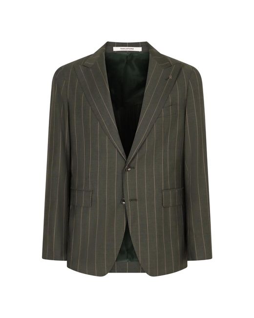 Tagliatore Green Single Breasted Suits for men