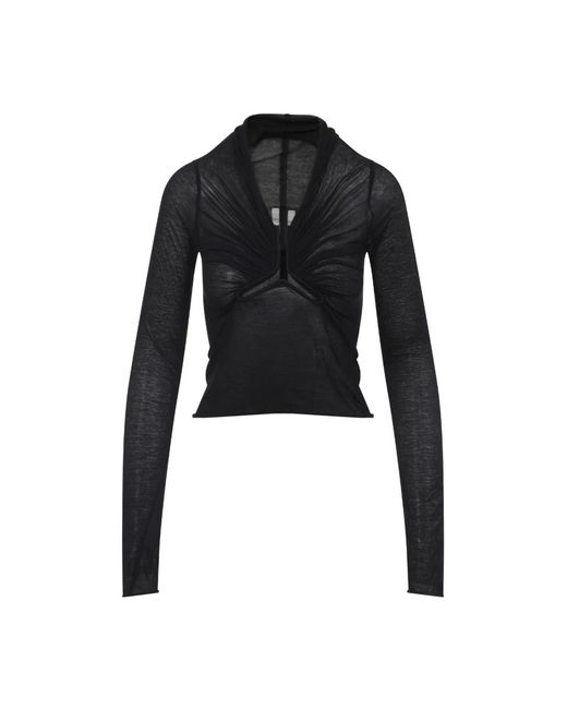 Rick Owens Black Elegant Ls Top