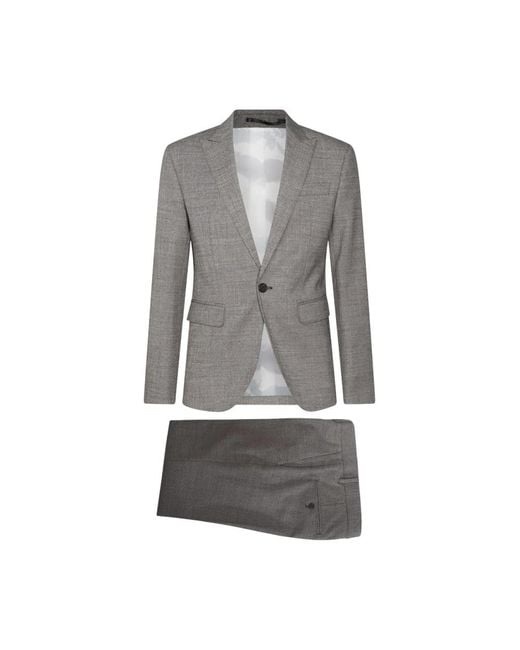 DSquared² Gray Single Breasted Suits for men