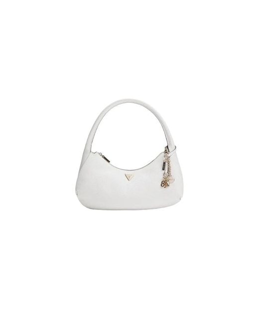 Guess White Shoulder Bags