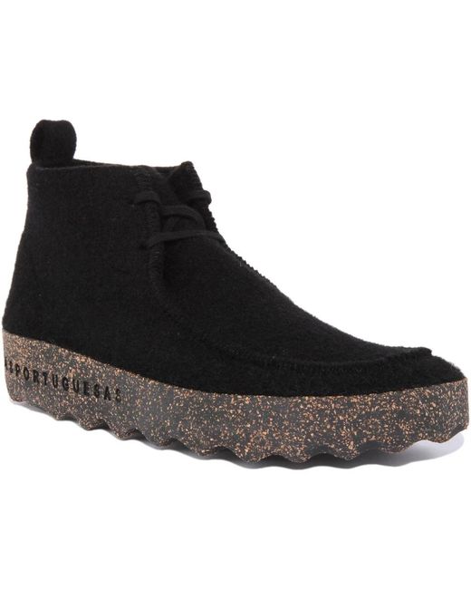 ASPORTUGUESAS Black Lace-Up Boots