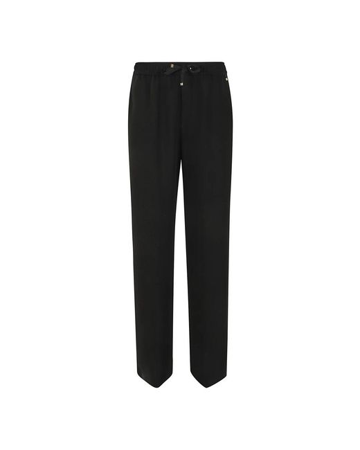 Straight Trousers Herno de color Black