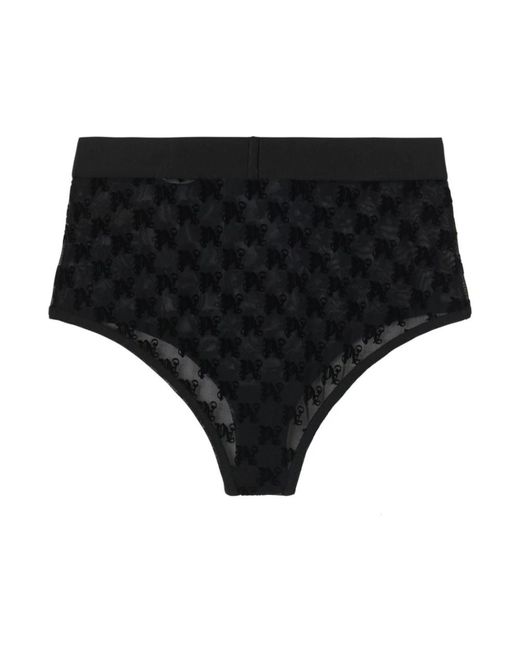 Palm Angels Ondergoed ,Zwart ,Monogram Lace Ondergoed in het Black