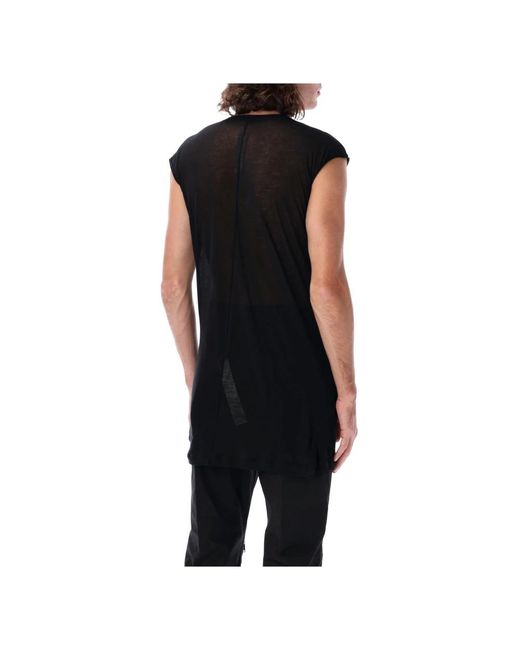 Rick Owens Black Oversized Tops for men