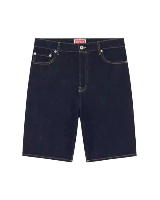 KENZO Blue Denim Shorts for men