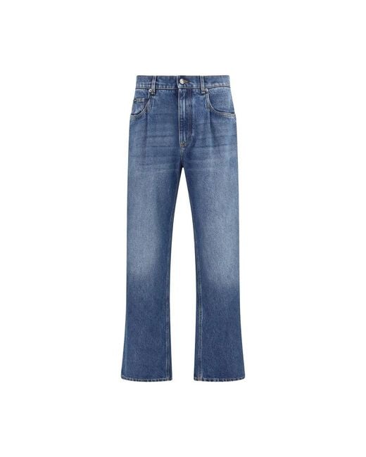 Dolce & Gabbana Oversized Denim Jeans Moderner Stil in Blue für Herren