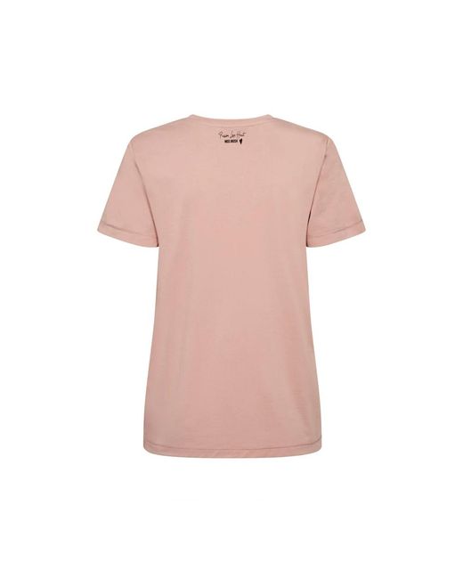 Mos Mosh Pink Dala V-Ss Basic Tee