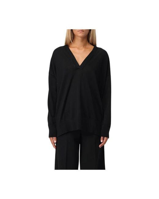 Liviana Conti Black V-Neck Knitwear