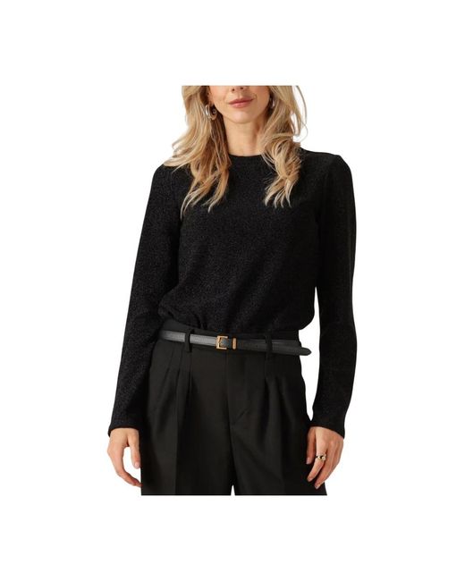 Object Black Objfilipa L/S Lo Top