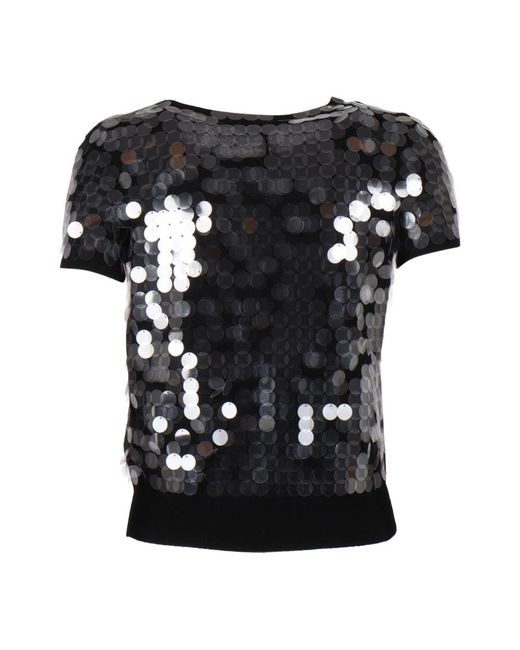 Max Mara Black Round-Neck Knitwear