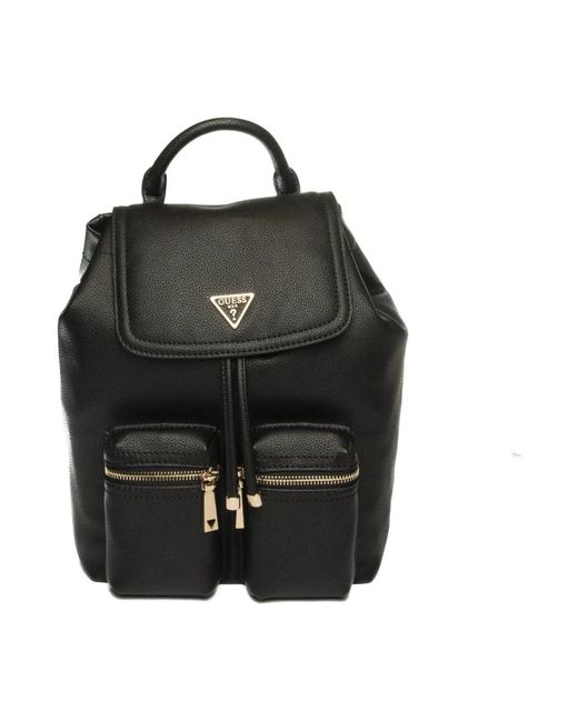 Guess Black Backpacks
