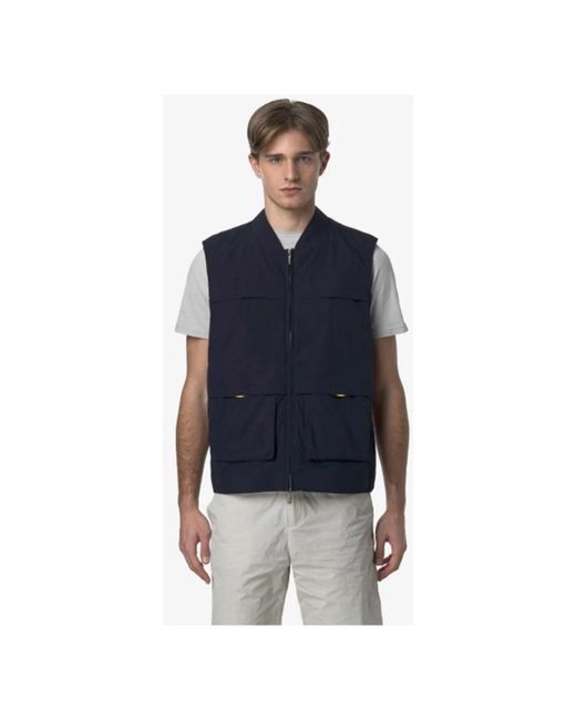 K-Way Vests in het Blue voor heren