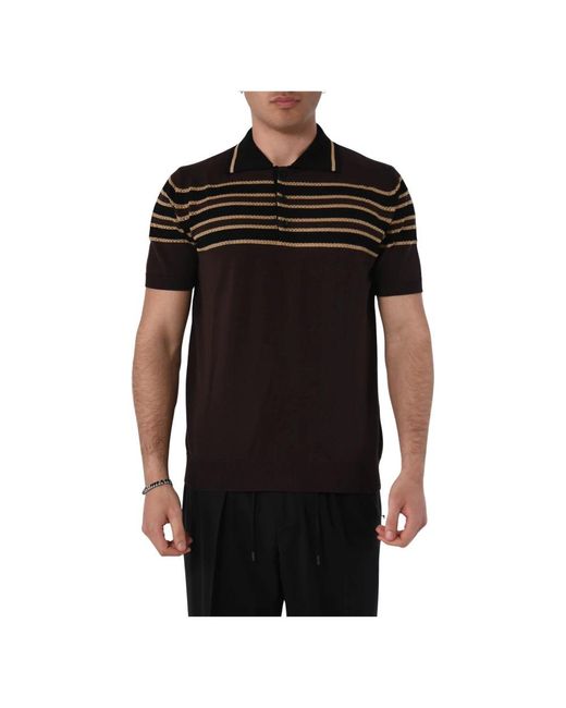 Roberto Collina Black Polo Shirts for men