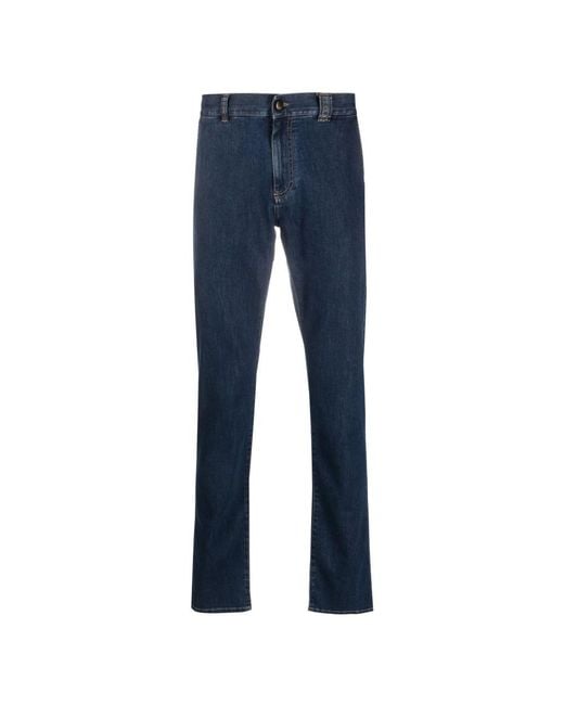 Canali Blue Slim-Fit Jeans for men