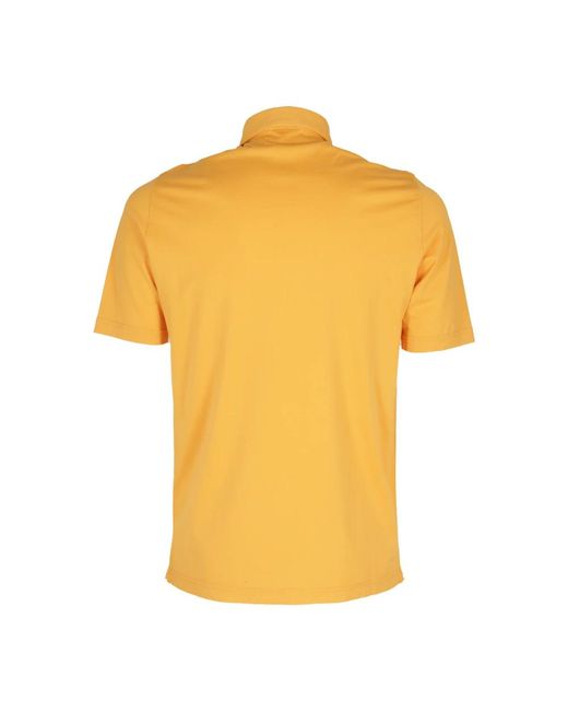FILIPPO DE LAURENTIIS Yellow Polo Shirts for men