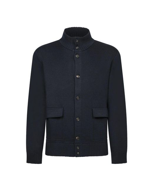 Zanone Blauer pullover aw24 mode in Blue für Herren