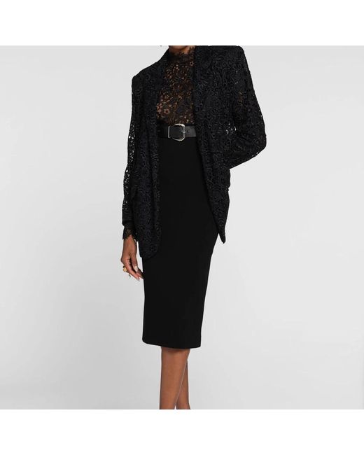 Roberto Cavalli Black Midi Dresses
