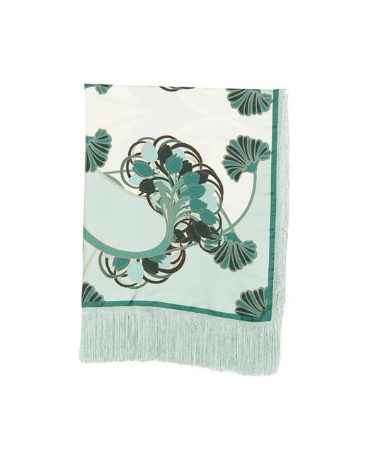 LaDoubleJ Green Silky Scarves
