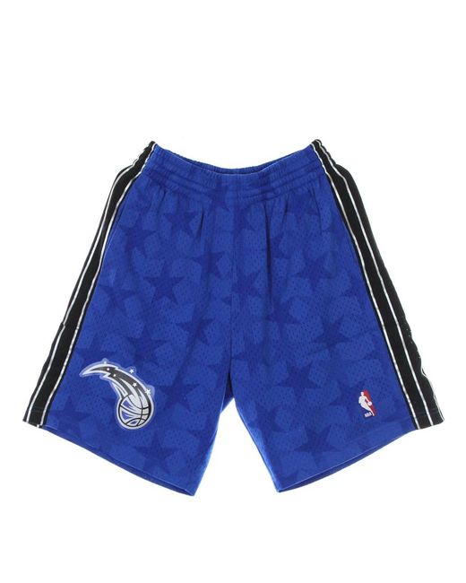 Mitchell & Ness Nba Swingman Basketball Shorts Hardwood Classics in het Blue voor heren