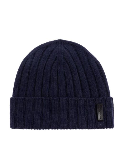 Beanies di Emporio Armani in Blue da Uomo