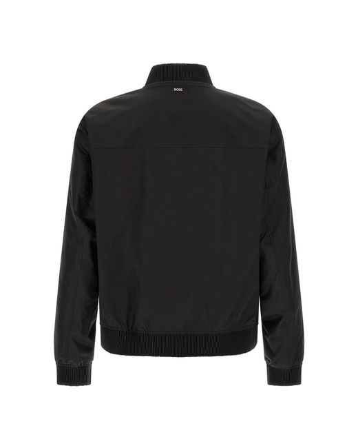 HUGO Black Bomber Jackets for men