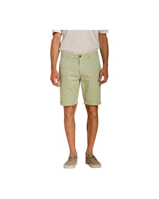 Mason's Green Casual Shorts for men