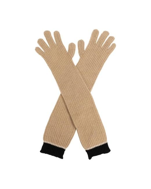 Moschino Natural Gloves