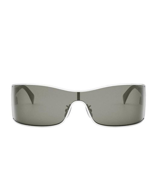 Céline Zonnebril Cl40283 U 16 A Triomphe Maxi Metal Zilver/grijs Dames in het Gray