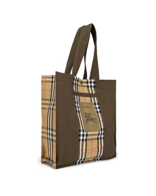 Burberry Natural Shopping Bags for men