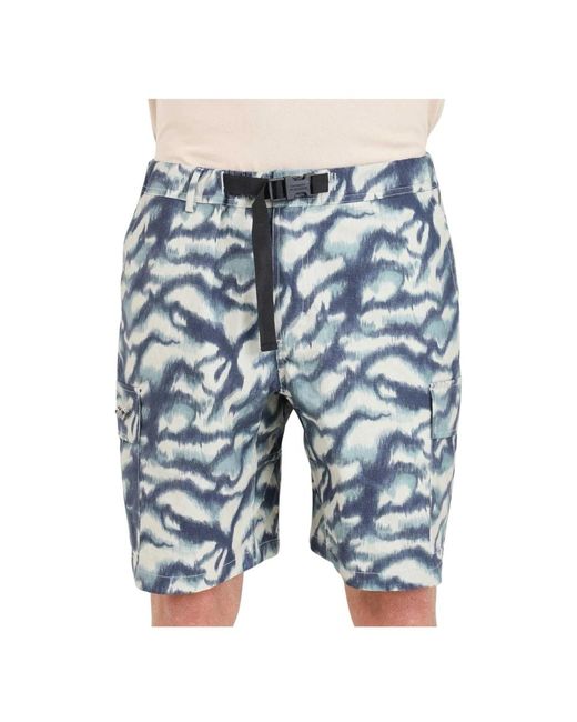 GARMENT WORKSHOP Stretch Baumwoll-Bermudashorts in Blue für Herren