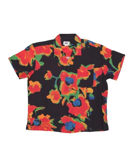 Obey Red Short Sleeve Shirts for men
