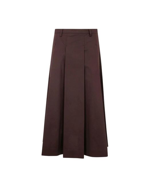 Midi Skirts Seventy de color Brown